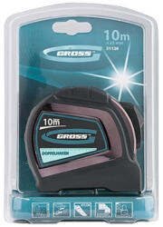 GROSS 10mx25mm professional mérőszalag kétoldalas (31126) - gardenhome