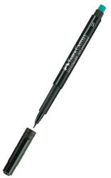  Перманентен тънкописец Faber-Castell OHP S Черен (1602008-08-1005210210)