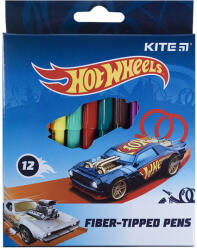  Флумастери Kite Hot Wheels 12 цвята в кутия (1608018-HW21-047)
