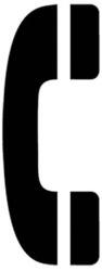  Самозалепващ знак Apli Телефон (1110071-06-838)