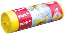  Торби за смет с връв York 20 l 30 бр. Жълти (2711049-9065)