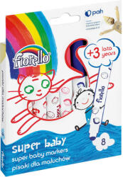  Флумастери Super Baby Fiorello GR-F165 8 цвята (GR-F165 8)