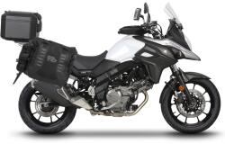 Shad Complete set of SHAD TERRA TR40 adventure saddlebags and SHAD TERRA BLACK aluminium 37L topcase, including mounting kit SHAD SUZUKI DL 650 V-Strom (282535)