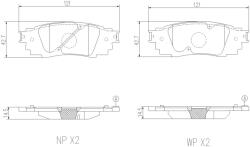 BREMBO set placute frana, frana disc BREMBO PRIME LINE P 83 201 (P 83 201)