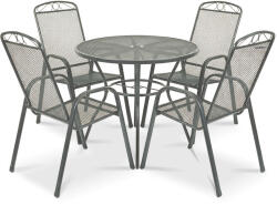 Leziter Melko 4+1 szett antracit JYL-2291-ANT_JYL-20079-ANT_4