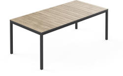 Keter Porto nova 200 műanyag kerti asztal kőrisfa-grafit (270947)