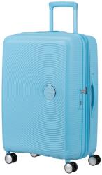 Samsonite SOUNDBOX bővíthető négykerekű világoskék közepes bőrönd 88473-A939 - taskaweb