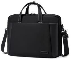Artic Hunter unisex, két fogós, fekete, ferde betéstes laptoptartós aktatáska15, 6" AH-GWB000848