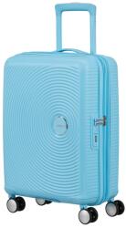 American Tourister SOUNDBOX világoskék bővíthető négykerekű kabinbőrönd 88472-A939