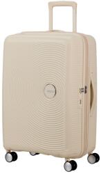 American Tourister SOUNDBOX bézs bővíthető négykerekű kabinbőrönd 88472-A936