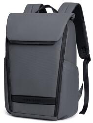 Artic Hunter szürke, műbőr betétes, fedeles laptoptartós üzleti hátizsák 15, 6"AH-B00559