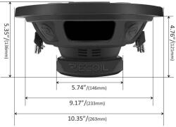 Recoil Rw10d2 Subwoofer Recoil De 25cm (10"), 2+2, 500w (rw10d2)
