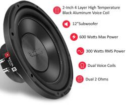 Recoil Rw12d4 Subwoofer Recoil De 30cm (12"), 4+4, 600w (rw12d4)