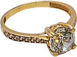 VipGold Златен годежен пръстен 2.10 гр (pr057)