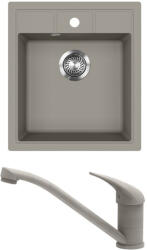 Evido 442124SET Easy 45 gránit mosogató + Pinguin csaptelep platina