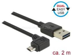 Delock Kábel, EASY-USB 2.0-s A-típusú csatlakozódugó > EASY-USB 2.0-s Micro-B típusú csatlakozódugó, (DL83853) (DL83853)