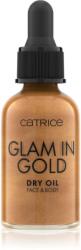 Catrice Glam In Gold Dry Oil csillogó száraz olaj arcra és testre árnyalat 010 Stay Golden! 30 ml