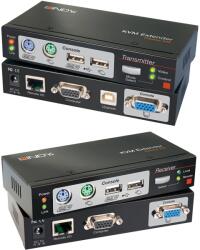 LINDY 300m Cat. 6 VGA USB & PS/2 KVM Extender Combo (39378)
