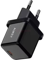 AUKEY Incarcator USB Aukey PA-F5, 20W, 1x USB-C, Power Delivery, Negru (PA-F5 OEM Black)