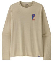 Patagonia M's L/S Cap Cool Daily Graphic Shirt - Lands férfi póló S / bézs