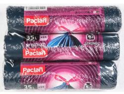 Paclan prémium kihúzható szemeteszsákok, erős, 35 l, 3 x 15 db
