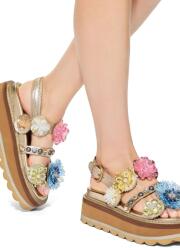 Kurt Geiger London сандали с платформа дамски кожени Octavia Sling Flatform (5612461109)