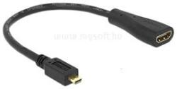 Delock High Speed HDMI micro D apa > A anya HDMI kábel adapter Ethernettel (65391) (65391)