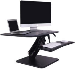 FLEXISPOT Asztali állítható állóasztal átalakító CompactRiser F3, Fekete (F3B)