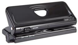 Rapesco Lyukasztó, hatlyukú, 10 lap, fém, RAPESCO New Diary 66″, fekete (IR1342)