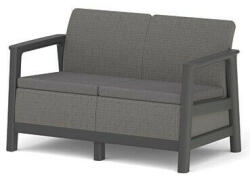 Keter SCANDI LINEA 2 SEATER SOFA - Mountain Grey / Grafit