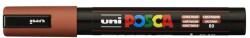 uni Dekormarker, 1, 8-2, 5 mm, UNI „Posca PC-5M, gesztenyebarna (TUPC5MGB)