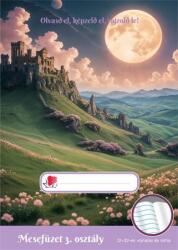 ICO Olvasónapló, tűzött, A5, 32 lap, 3. osztály, ICO „Süni Mesefüzet, kastély (TICSUOL03KA)