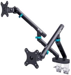 ASSMANN Dual monitor asztali tartó 2x35" 2x10kg VESA 75x75 100x100 DA-90471 (DA-90471)