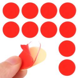 Orafol Buline duble adezive transparente, diametru 4 cm, adeziv acrilic, set 10 bucati (BULINE3100T)
