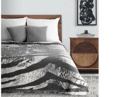  Pamut-akril kétoldalas takaró Acélszürke 220x240 cm