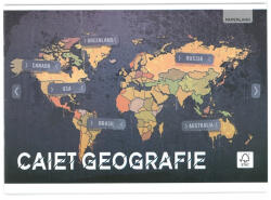PAPERLAND Caiet geografie Paperland, 24 file, 60g/mp, coperta lucioasa (PP-24000107)