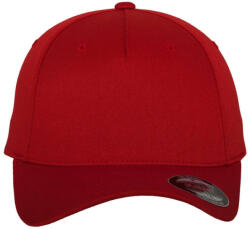 Flexfit Uniszex Sapka Flexfit Fitted Baseball Cap -S/M, Piros