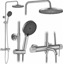  Zuhanyszett Rea Lungo Stripe Brush Nickel