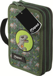 Maped Penar cu rechizite Maped - Dinosaur, 2 fermoare (967409) Penar