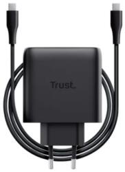 Trust Incarcator retea Trust Maxo GaN, 65W, 2x USB-C, Black (TR-25525)