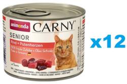 Animonda Carny Senior Marha- és pulykaszívek 12x200 g