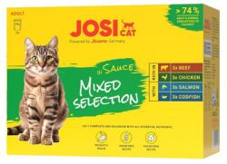 Josera JosiCat Multipack Mixed Selection in Sauce 12x85 g húsos és halas ízek szószban macskák számára