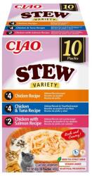 Inaba Foods Cat Ciao Stew Creamy Variety 10x40g mix ízletes falatok csirkével, tonhallal és lazaccal krémes szószban