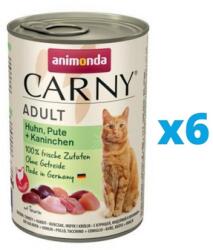 Animonda Carny Adult csirke, pulyka & nyúl 6 x 400g