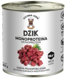 Kuchni Szefa Monoproteina Dzik 800g nedves kutyatáp