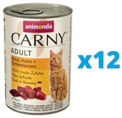 Animonda Carny Konzerv macska marhahús- csirke-kacsaszív 12 x 400 g
