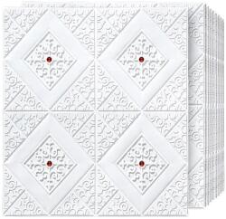 HOZRO 50 x HOZRO öntapadós 3D tapéta, Absztrakt mintás, falra és mennyezetre, 24, 5 négyzetméter alapterületű, modern dizájn, nagyon könnyen felszerelhető, Red Rombus (TAPET79R-50BUC)