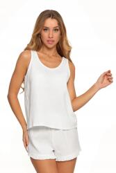 Moraj Női pizsama, Moraj, kétrészes szett, pamut, fehér, 3XL INTL (PDD4100-010)