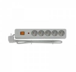 HSK Data Power strip Acar X5 anti-surge 5 sockets 1.5 m grey (W0185)