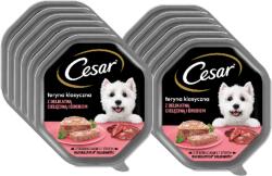 Cesar CESAR tál 12x150 g - teljes értékű nedves eledel felnőtt kutyáknak, terrine puha borjúhússal és baromfival